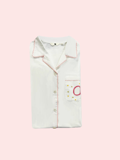 White Nightshirt Personalized Gift for Women